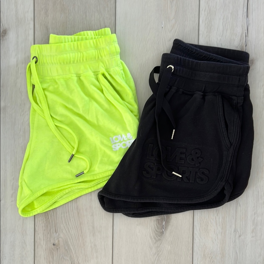 Love & Sports Women's Black Athletic Shorts